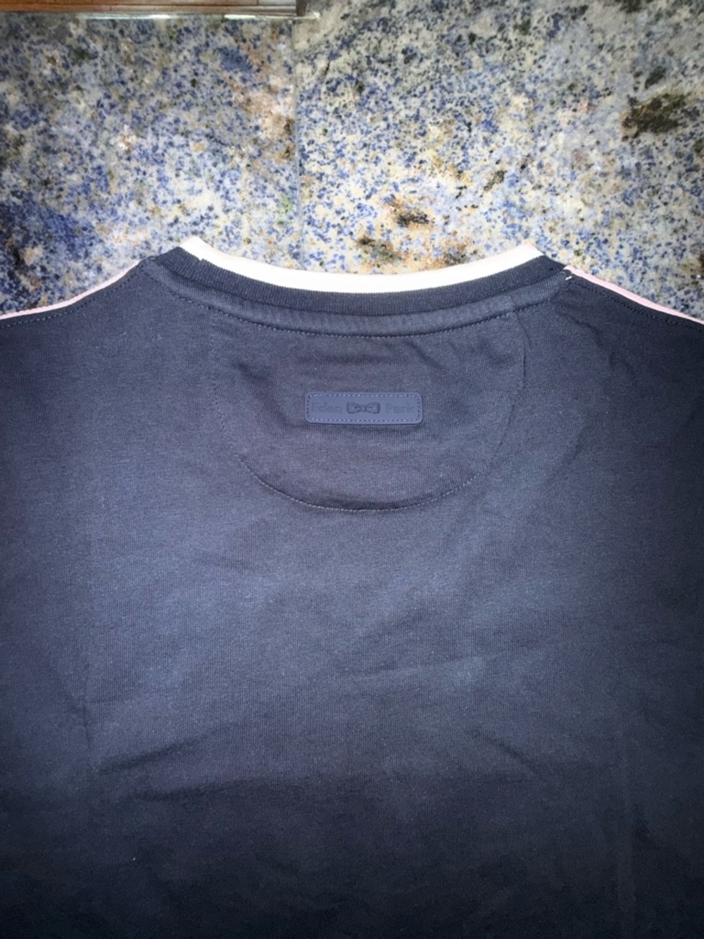 Eden Park Colorblock Crewneck T-Shirt - Pink/White/Navy Men’s Medium - Picture 8 of 12